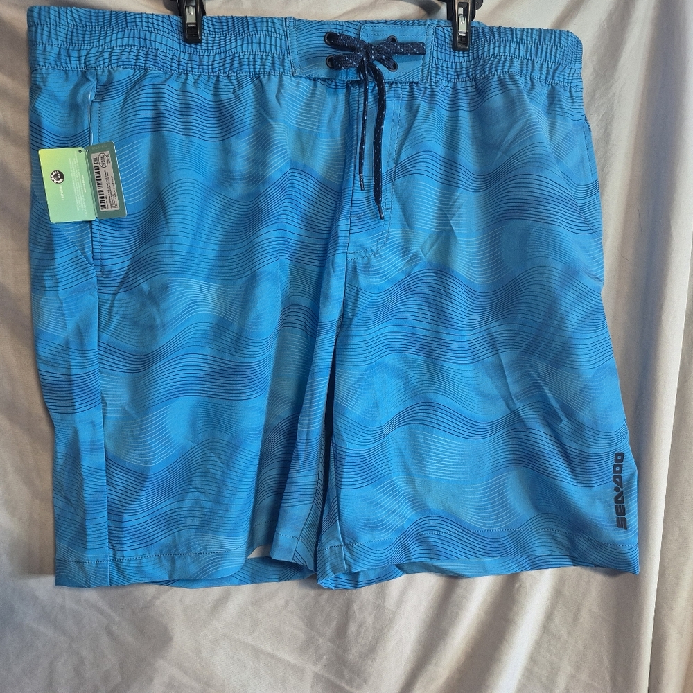 Sea Doo Men's‎ 2xl Blue Board Shorts Nwt